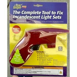 Light Keeper Pro Fixer Gun Complete Tool for Incandescent Christmas Light Repair